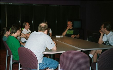 a spontaneous meeting with Mr. Stone